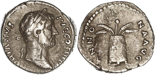 Roman Empire, Hadrian, Silver Denarius, 132-134 AD, nVF