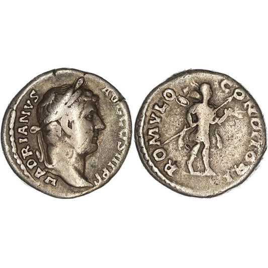 Roman Empire, Hadrian, Silver Denarius, 134-138AD, gF-nVF, Laureate