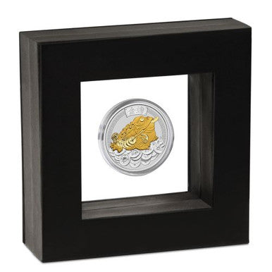 Tuvalu 2018 $1 Money Toad 1oz Silver Gilded Coin