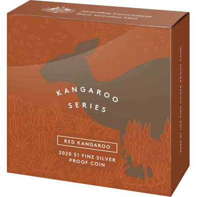 2020 $1 Red Kangaroo 1oz Silver Proof Coin