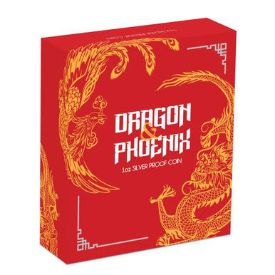 2018 $1 Dragon & Phoenix 1oz Silver Proof Coin