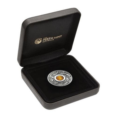 Tuvalu 2018 $1 Good Luck Rotating Charm 1oz Silver Antiqued Coin