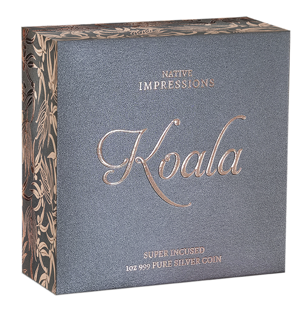 2025 $2 Native Impressions Koala Selectively Rose Gold Plated 1oz Silver Incused Coin