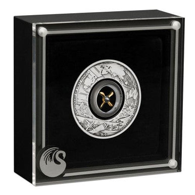 2019 $2 Centenary of The First Flight England To Australia 2oz Silver Rotating Antiqued Coin