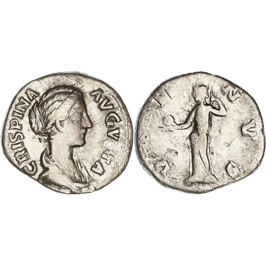 Roman Empire, Crispina, Silver Denarius, 178-182 AD, F-nVF
