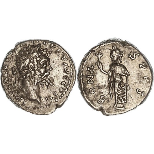 Roman Empire, Septimius Severus, Silver Denarius, 194-195 AD, VF