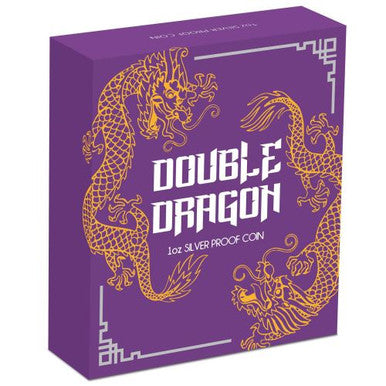 2020 $1 Double Dragon 1oz Silver Proof Coin