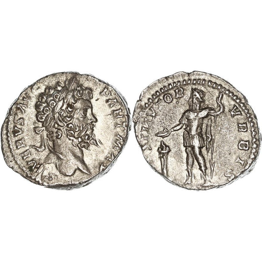 Roman Empire, Septimius Severus, Silver Denarius, 200-201 AD, VF