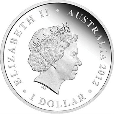 2012 $1 Famous Battles In Australian History Long Tan 1oz Silver Coloured Proof Coin