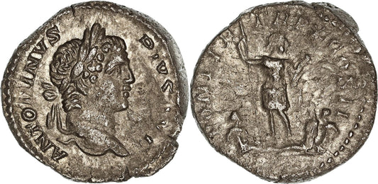 Roman Empire, Caracalla, Silver Denarius, 207 AD, gF-VF