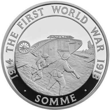 UK 2016 £5 The 100th Anniversary of The Battle of The Somme Silver Proof Coin
