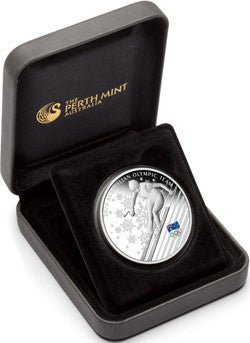 2010 $1 Australian Olympic Winter Team 1oz Silver Proof Coin