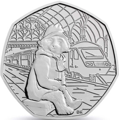 UK 2018 50p Celebrating The 60th Anniversary of Paddington At The Station Uncirculated Coin