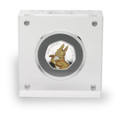 UK 2016 50p 150th Anniversary of Beatrix Potter Squirrel Nutkin Silver Coloured Proof Coin