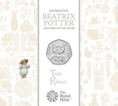 UK 2017 50p Celebrating Beatrix Potter and Her Little Tales Tom Kitten Uncirculated Coin