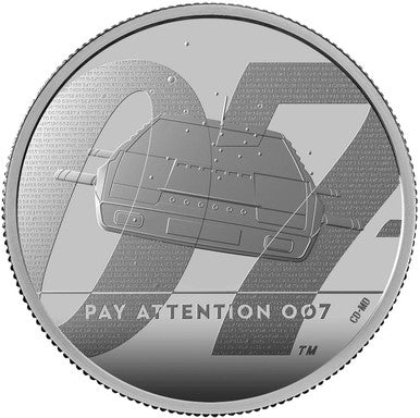 UK 2020 £5 James Bond 007 Pay Attention 2oz Silver Proof Coin
