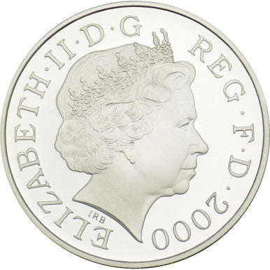 UK 2000 £5 Queen Elizabeth The Queen Mother Centenary Year Silver Proof Crown