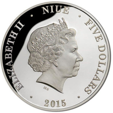 Niue 2015 $5 Centenary Landing At Gallipoli Silver Lenticular Proof Coin