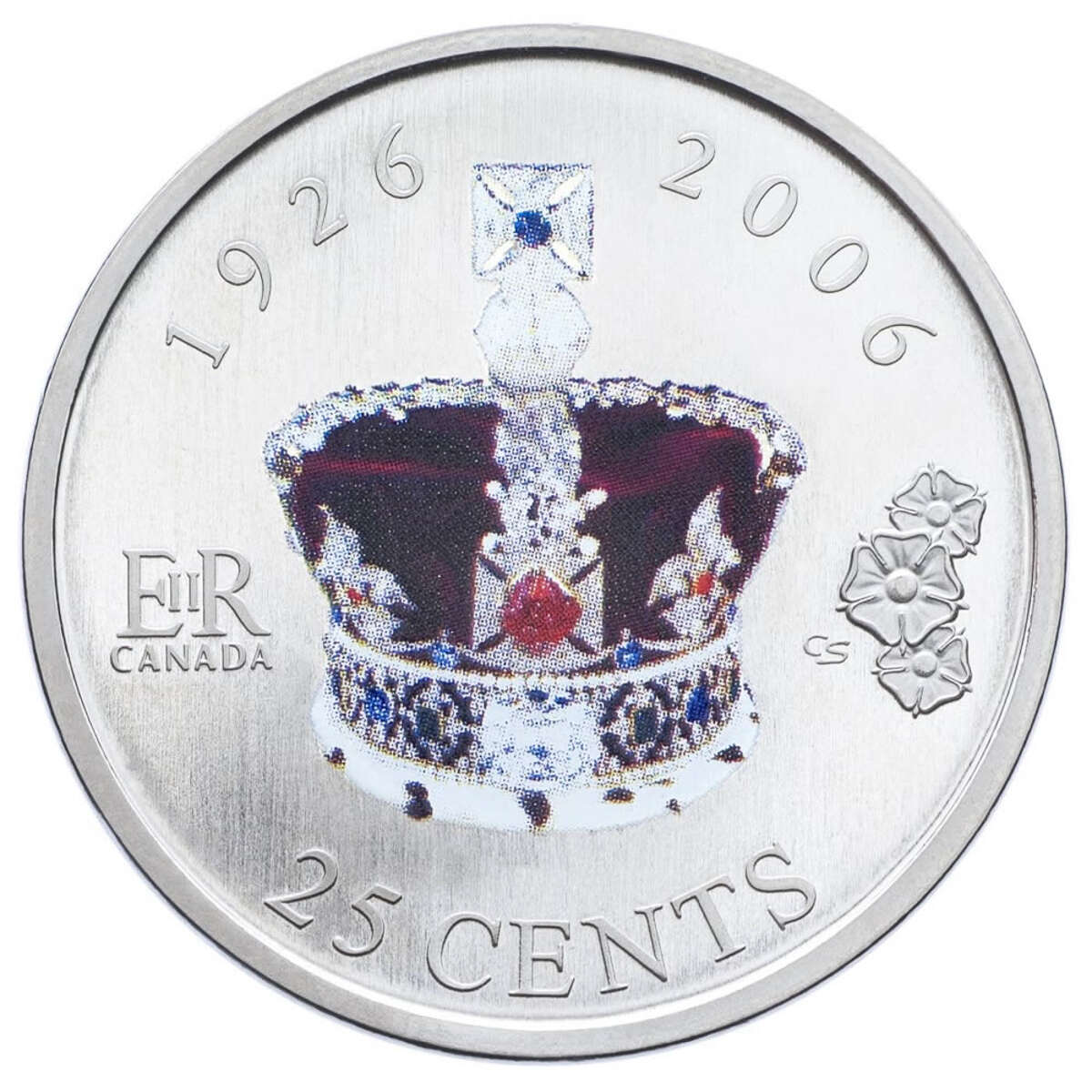 Canada 2006 25c 80th Birthday of The Queen Uncirculated Coin