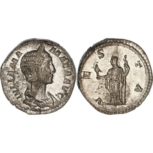 Roman Empire, Julia Mamaea, Silver Denarius, 222 AD, VF