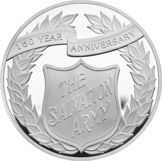 UK 2015 £5 150th Anniversary of The Salvation Army Alderney Silver Proof Coin