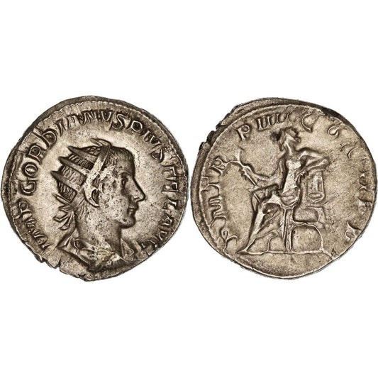 Roman Empire, Gordian III, Silver Antoninianus, 241-242 AD, nVF