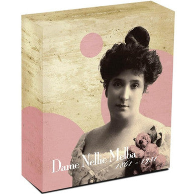 2011 $1 Dame Nellie Melba 1oz Silver Coloured Proof Coin