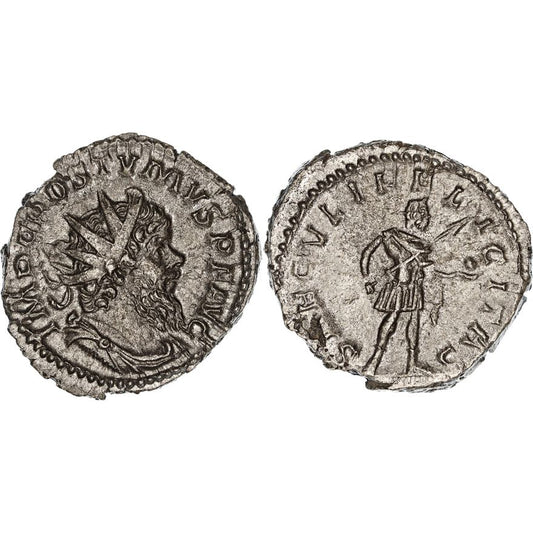 Gallic Empire, Postumus, Æ Antoninianus, 266-267 AD, gVF
