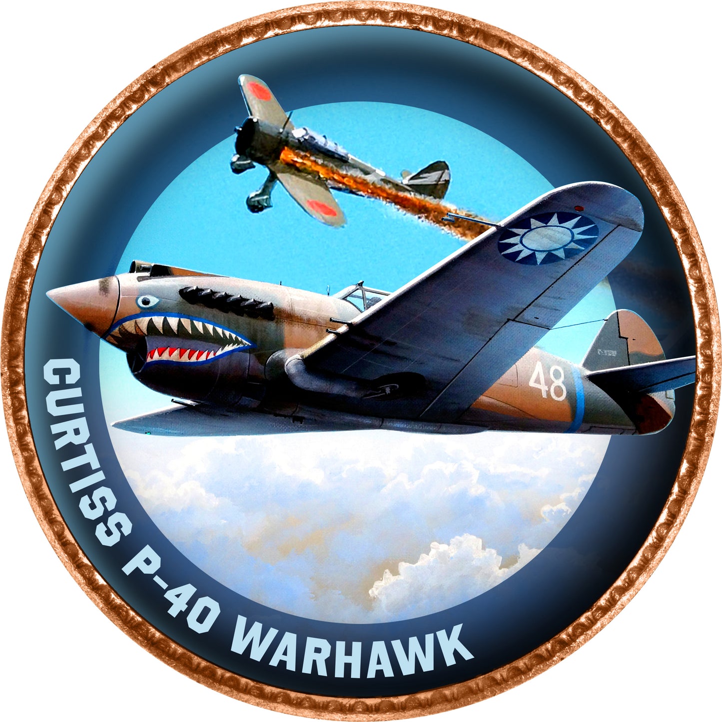 War For The Skies Second World War Enamel Penny 9 Coin Collection