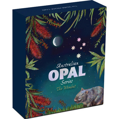 2012 $1 Australian Opal The Wombat 1oz Silver Proof Coin