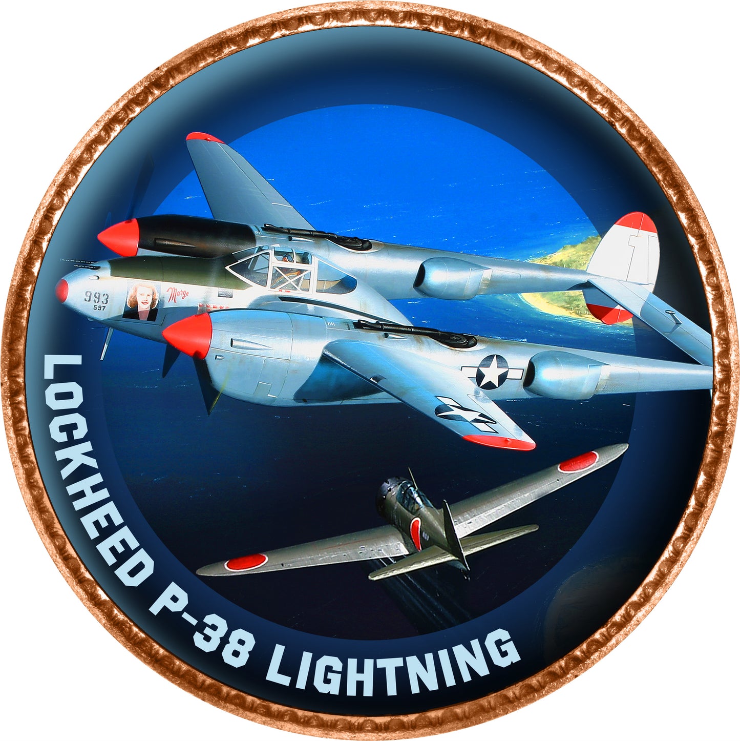 War For The Skies Second World War Enamel Penny 9 Coin Collection