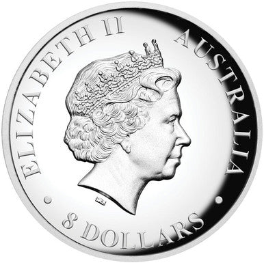 2014 $8 Australian Wedge-Tailed Eagle 5oz Silver High Relief Proof Coin