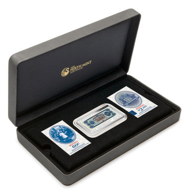 2013 $1 100th Anniversary of Australia's First Banknote 1oz Silver Rectangle Proof Coin and Stamp Set