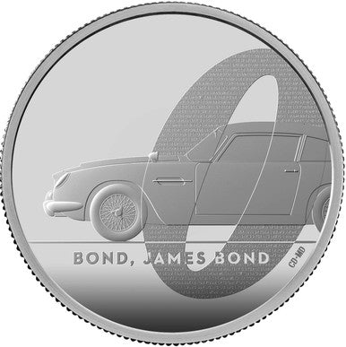 UK 2020 £5 007 Bond, James Bond 2oz Silver Proof Coin
