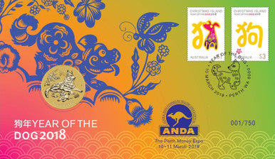 2018 $1 ANDA Perth Year of The Dog PNC