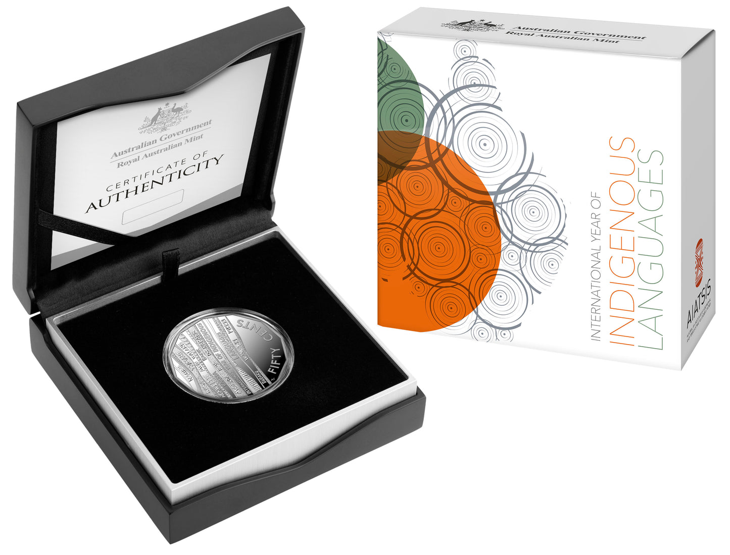 2019 50c AIATSIS International Year of Indigenous Languages Silver Proof Coin