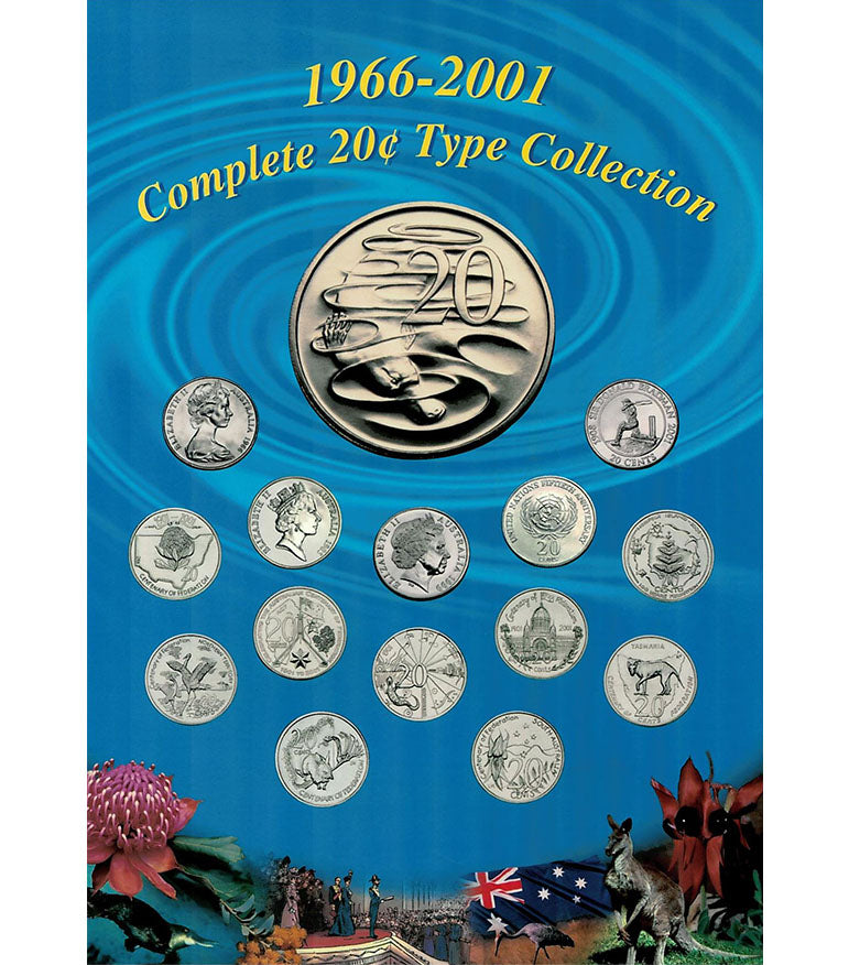 1966-2001 20c Complete Uncirculated 14 Coin Type Collection