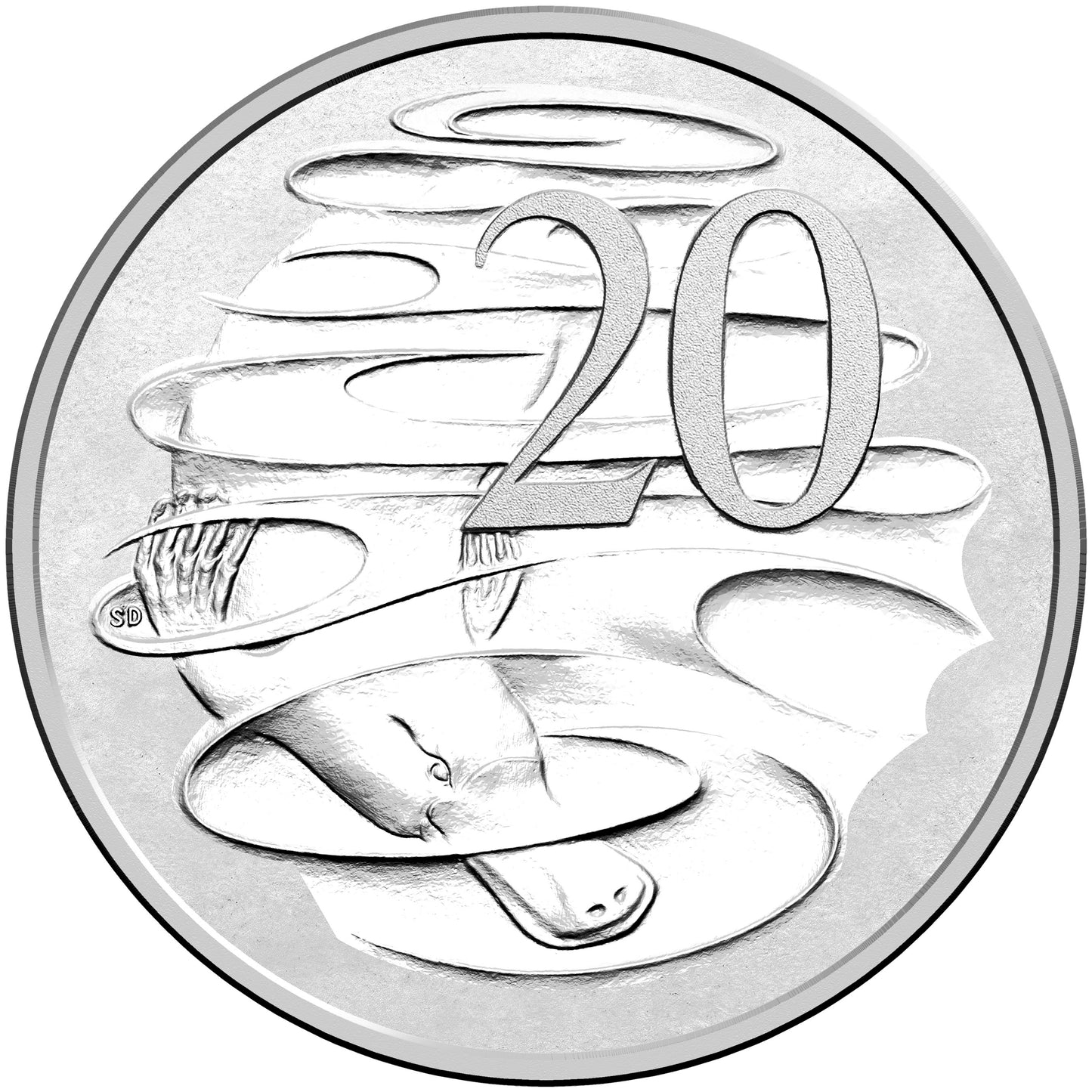 2016 20c ANDA Sydney Queen Elizabeth 90th Birthday Maklouf Portrait PNC
