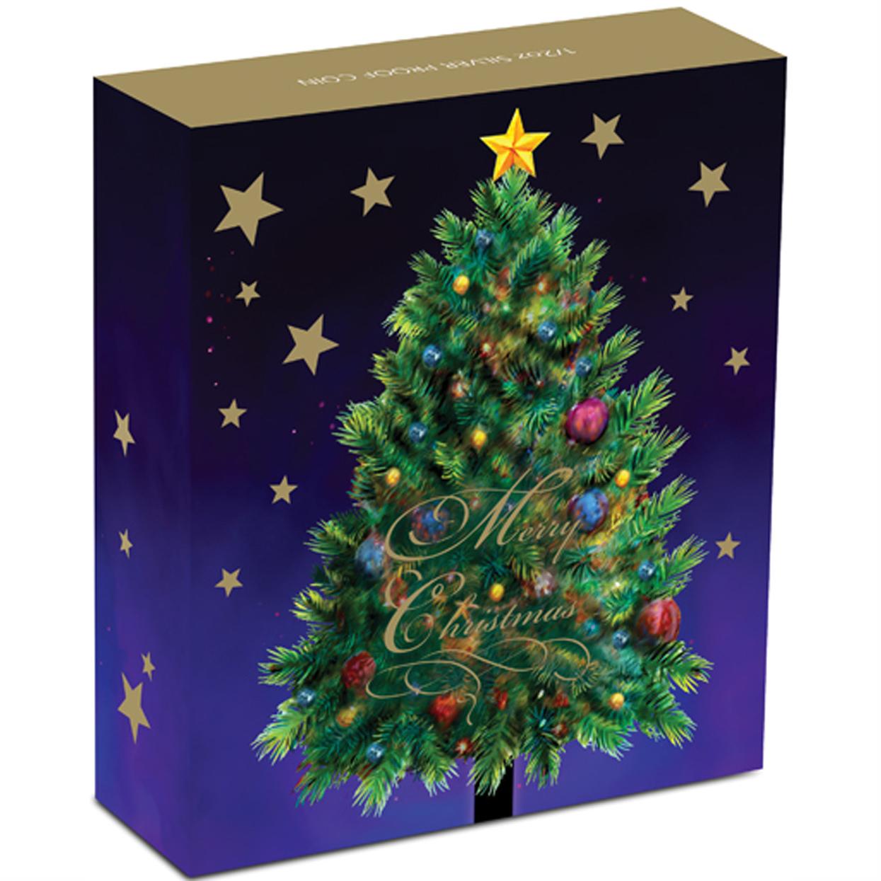 2013 50c Merry Christmas 1/2oz Silver Coloured Proof Coin