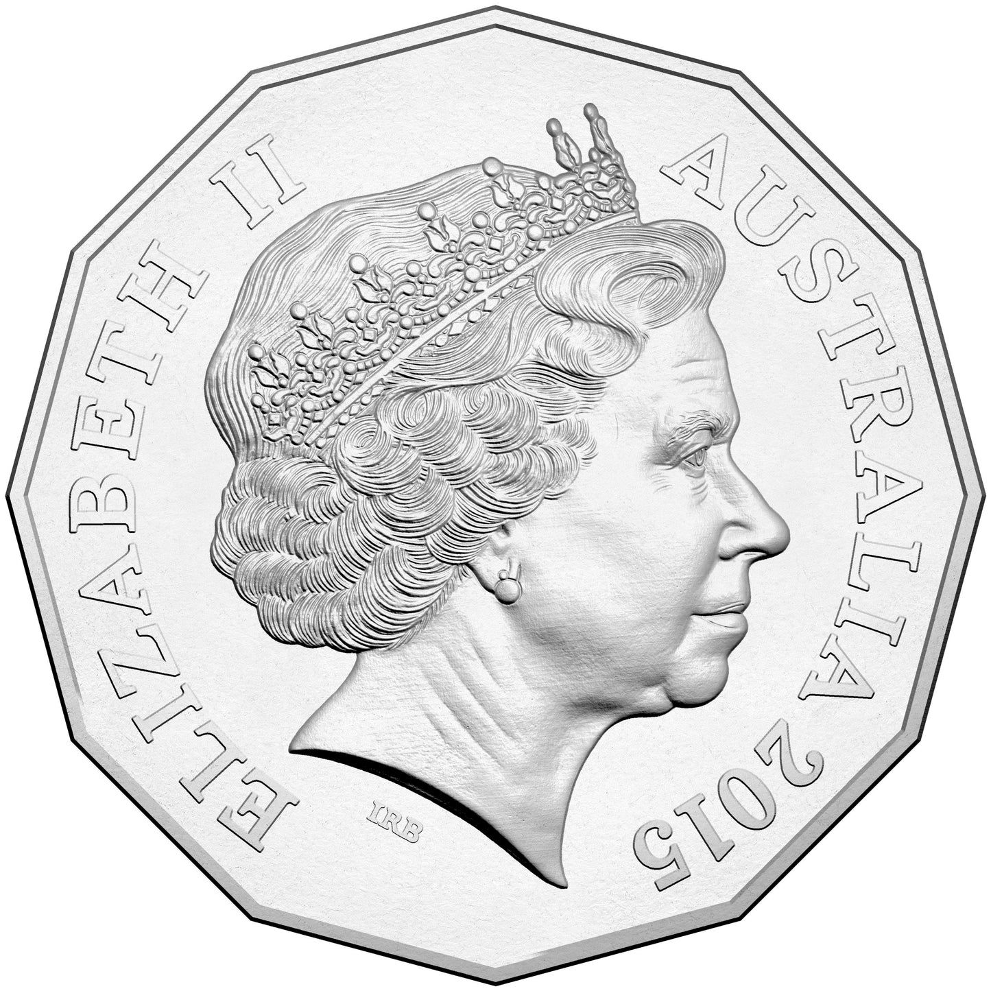 2015 50c Royal Collection Longest Reigning Commonwealth Monarch Uncirculated Coin