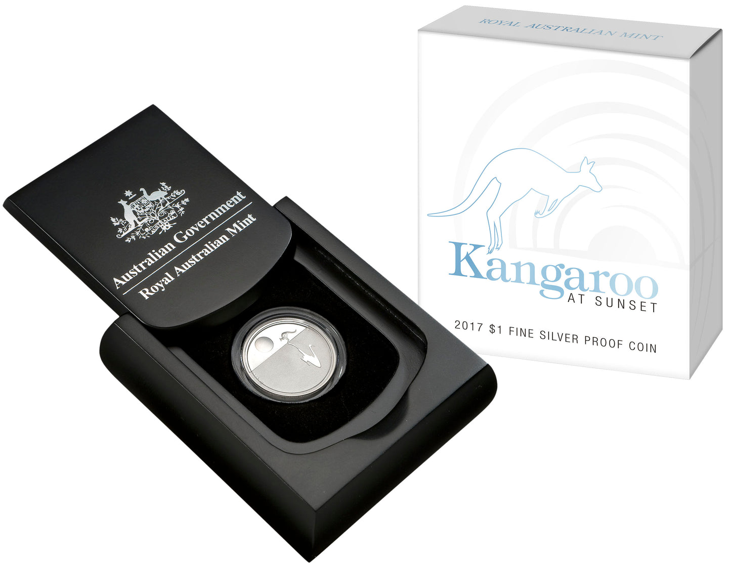2017 $1 Kangaroo At Sunset Silver Proof Coin