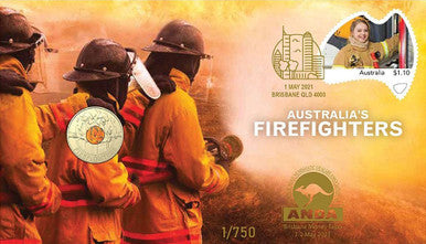 2021 $2 ANDA Brisbane Australia's Firefighters PNC