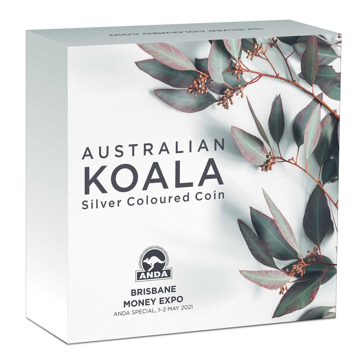 2021 $1 ANDA Brisbane Australian Koala 1oz Silver Coloured Coin