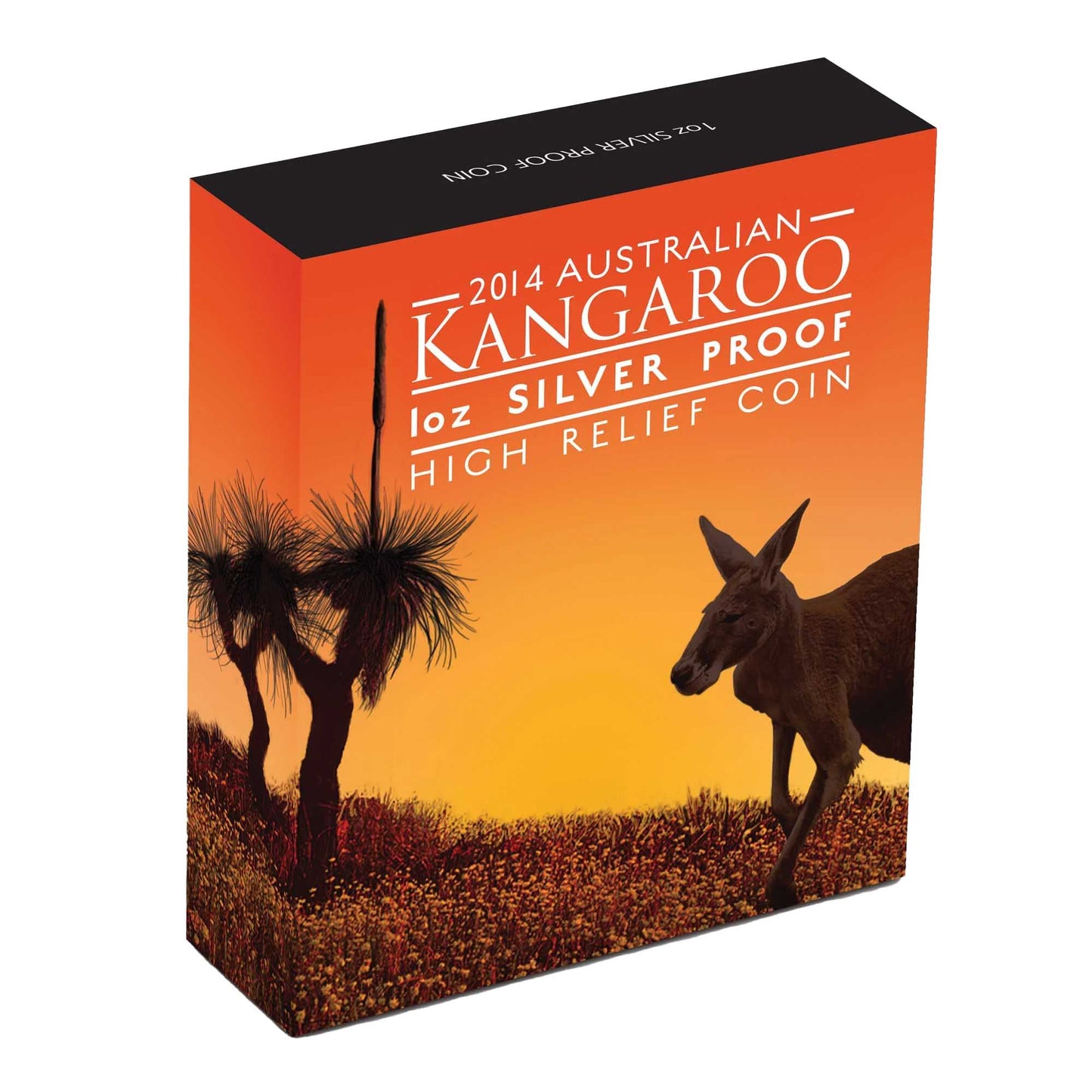 2014 $1 Australian Kangaroo 1oz Silver High Relief Proof Coin