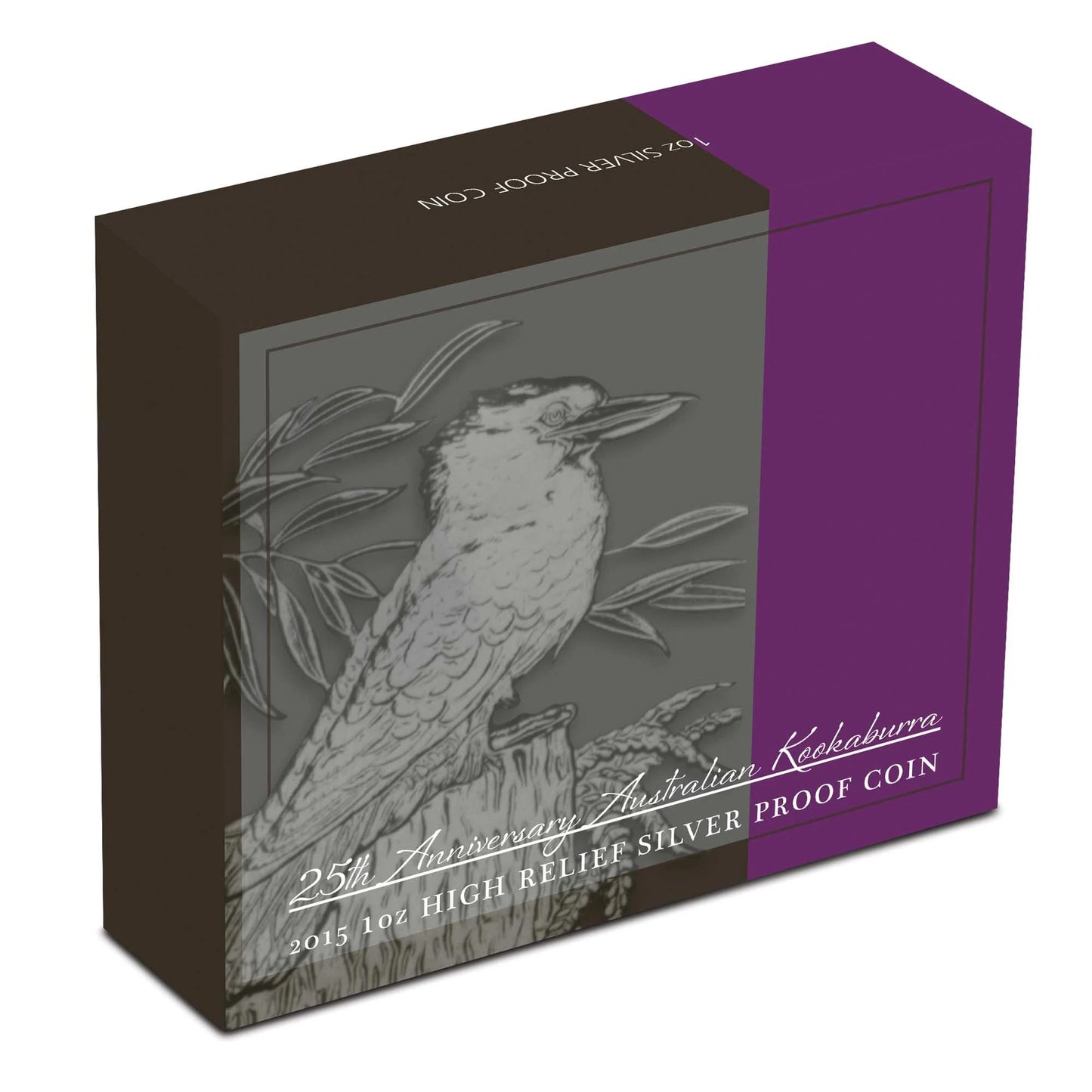 2015 $1 25th Anniversary Australian Kookaburra 1oz Silver High Relief Proof Coin