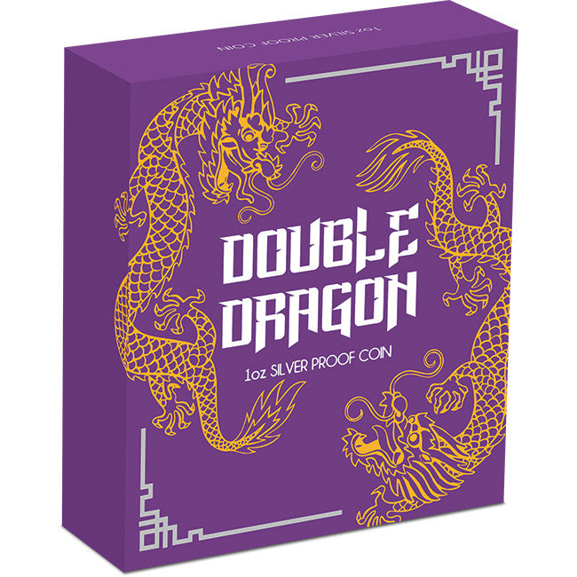 2020 $1 Double Dragon 1oz Silver Proof Coin