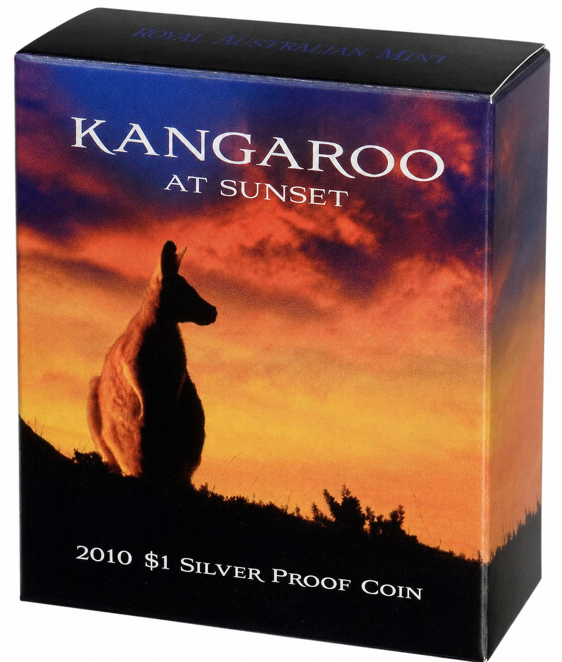 2010 $1 Kangaroo At Sunset Silver Proof Coin