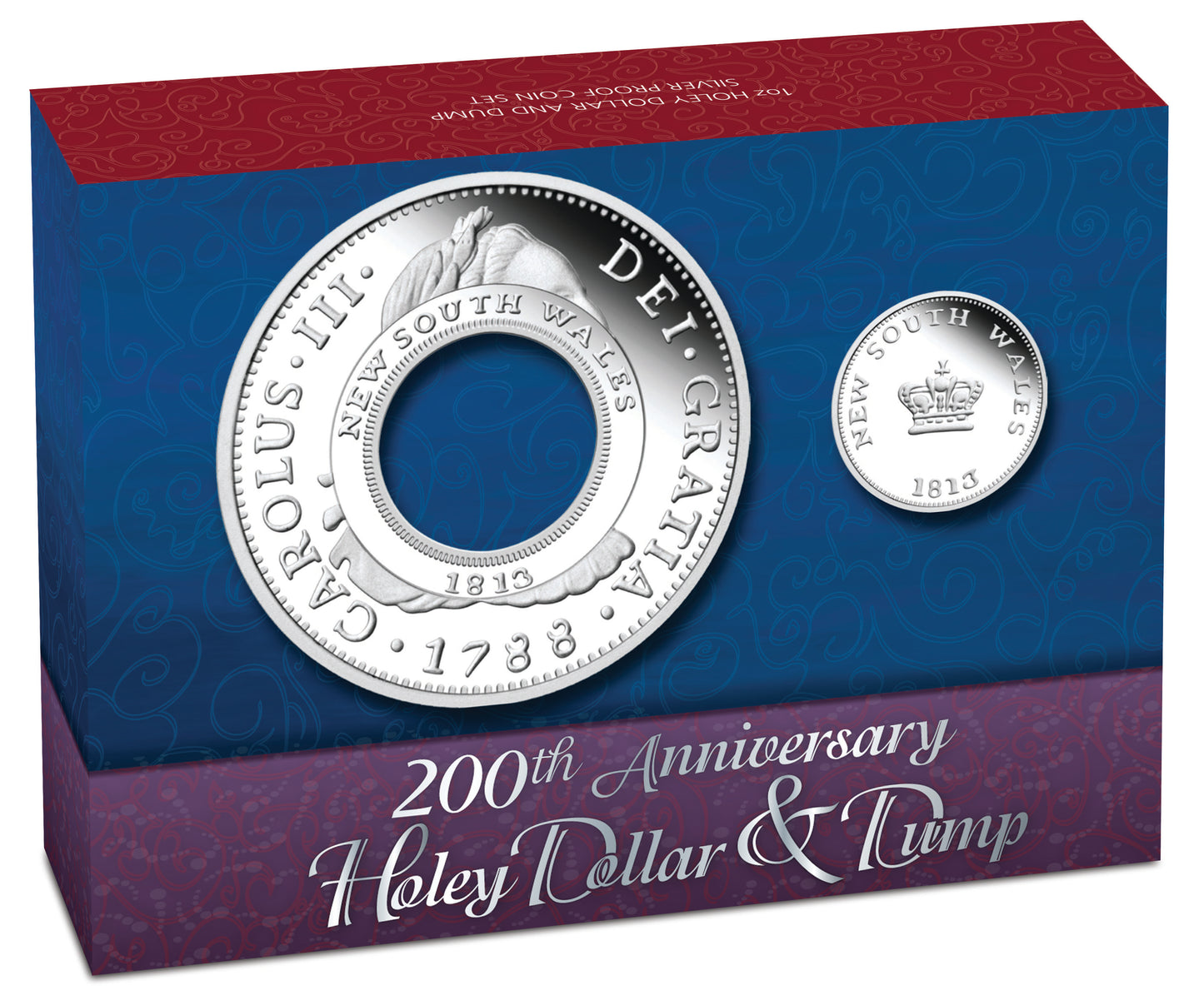 2013 200th Anniversary of The Australian Holey Dollar and Dump 1oz Silver Proof 2 Coin Set