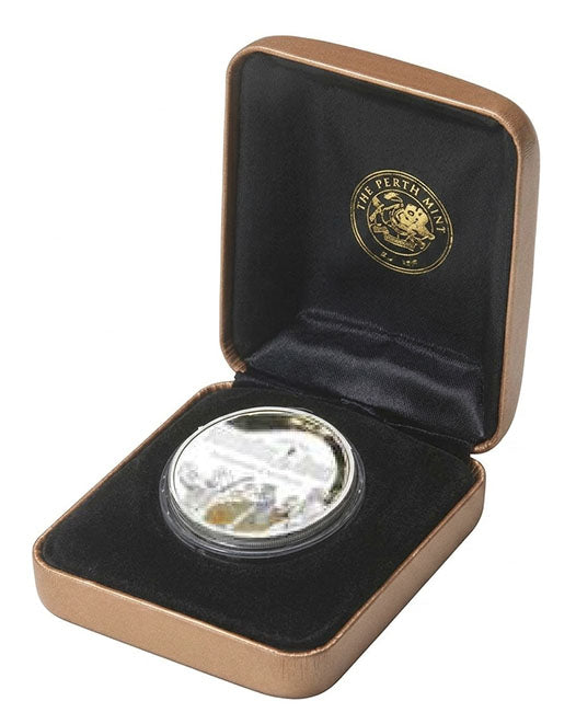 2005 $1 Australian Open 1oz Silver Coloured Proof Coin