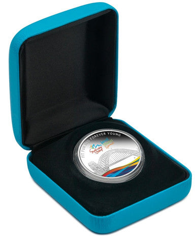 2009 $1 Sydney World Masters Games 1oz Silver Coloured Proof Coin